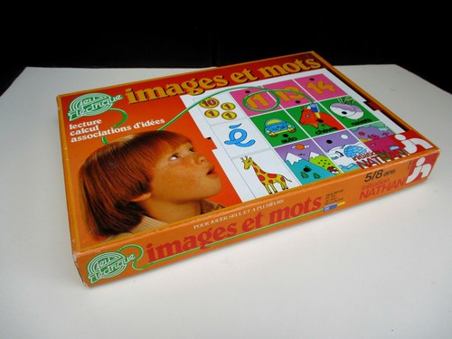 Vintage images mots - et, jeu