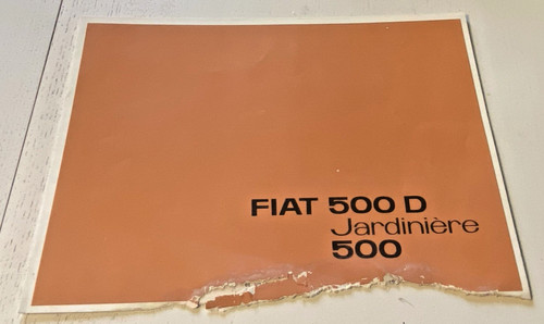 Brochure vente fiat 500 - brochure,