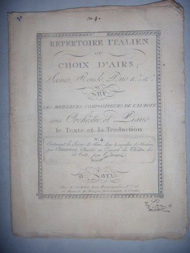 Musique partition répertoire - partition:,