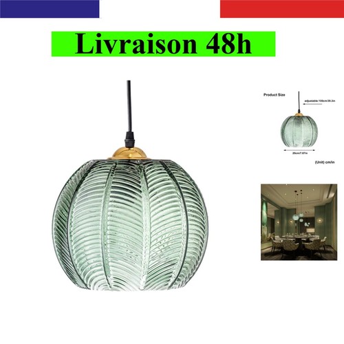 Suspension verre vert - en, clair