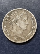 Pièce de monnaie argent Napoléon empereur 1812 A