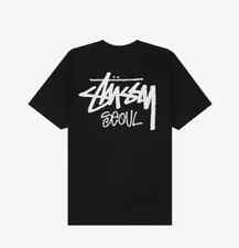 T-shirt noir Stussy Stock