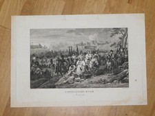 Stahlstich Capitulation D'Ulm 18 Octobre 1805 Gravé Par Cazenave