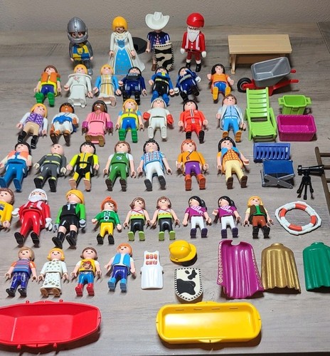 Lot playmobil figures - 37, w/