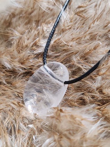 Pendentif cristal roche - en,