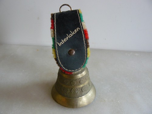 Ancien cloche laiton souvenir - laiton,