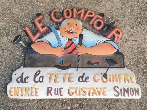 Plaque émaillée tôle - ,