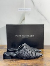 Pons Quintana Sabot Femme Cuir Noir Fait Main 37