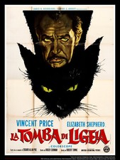THE TOMB OF LIGEIA Vincent Price Italian 4SH Vintage Movie Poster Original 1964