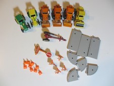 LOT de MAJORETTE tracteurs et engins de chantier+remorque triqueballe