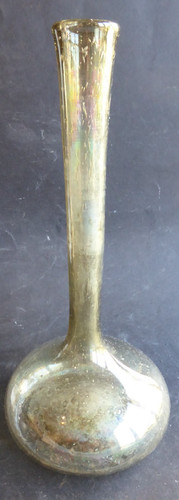 Ancien vase verre bullé - vase,