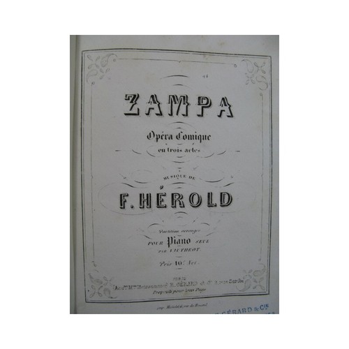Herold ferdinand zampa opéra - ferdinand,