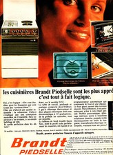 Publicité ancienne cuisinières Brandt 1970 issue de magazine