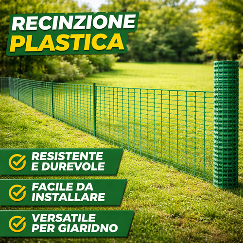 Réseau plastique vert 50m - plastique,