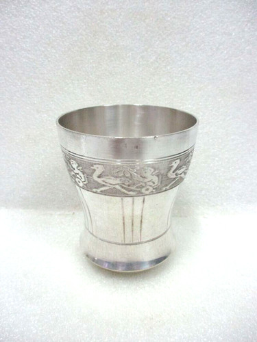 Timbale métal argenté - en,