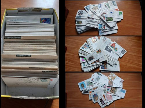 1960 1990 377 enveloppes 1er - 1960/1990,