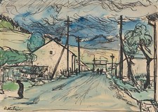 Affiche futuriste de vaisseau