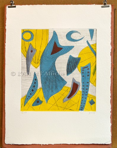 Hymne soleil lithographie - hymne,