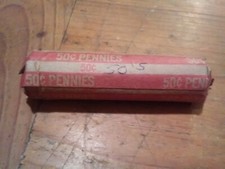 Roll Of Wheat Pennies + 1950s