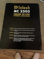 MCINTOSH MC2505 BROCHURE / 4