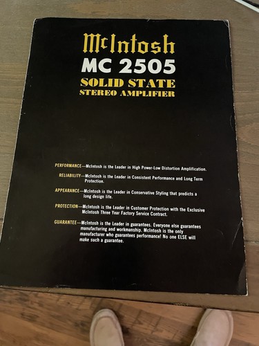 Mcintosh mc2505 brochure 4 - mc2505, /