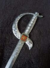 Coupe papier métal, épée, sabre, blason, Lille 20 cm 