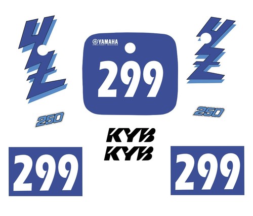 Yamaha 250z 1990 decal - yamaha, wr