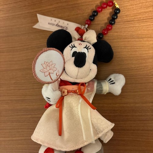 Porte clés peluche minnie - porte-clés, en