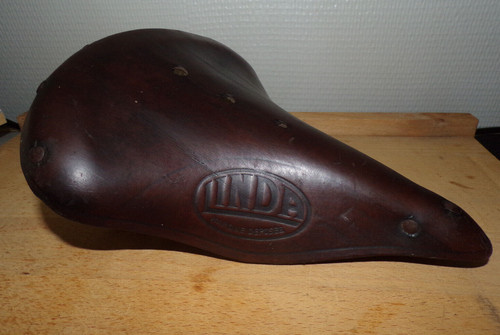 Ancienne selle linda cuir - en,