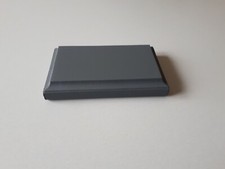 socle en bois peint en gris foncé pour figurines et maquettes 13 X 7,9 cm