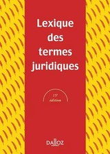 Lexique des termes juridiques