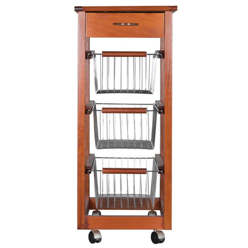 Chariot slim bois de - bois,
