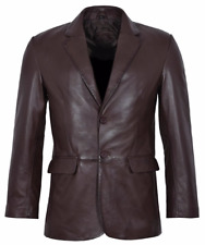 Blazer En Cuir Pour Homme