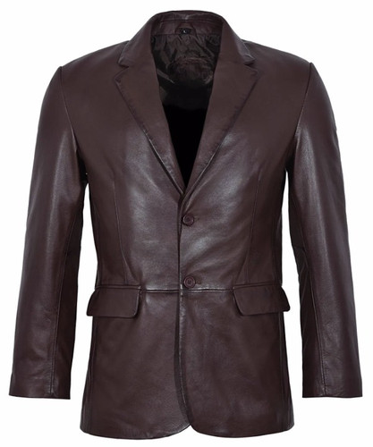 Blazer cuir pour homme - blazer,