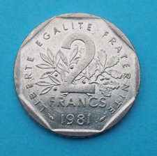 PIÈCE DE MONNAIE 2 FRANCS 1981 FRANCE