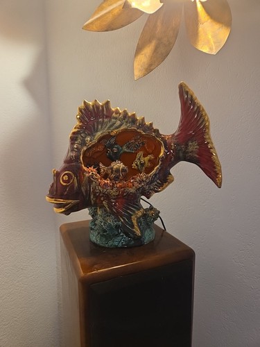 Importante lampe poisson - lampe,