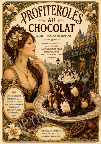 Photo profiteroles au - a4,