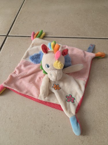 Doudou plat licorne - doudou,