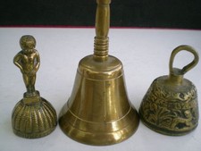 3 CLOCHES BRONZE DE COLLECTION