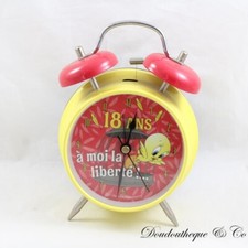 Réveil Tweety canari Warner Bros Titi et Grosminet 18 ans à mois la liberté !
