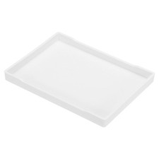 13x9" Rapide Nourriture Plateau, Plastique Réutilisable   Plateau Blanc
