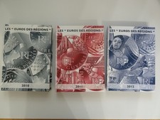 euros de régions: 2010, 2011 2012: 81 pièces, 3 coffrets