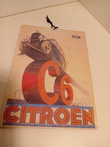 Plaque tole publicite citroen - plaque,
