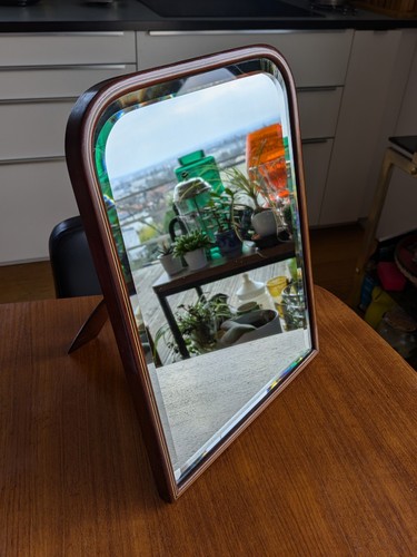 Ancien miroir biseauté - , sur