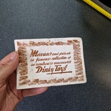 catalogue DINKY TOYS  France original ,complet ,état très moyen