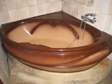 Baignoire d'Angle Acrylique de 148 x 148 x 50 cm