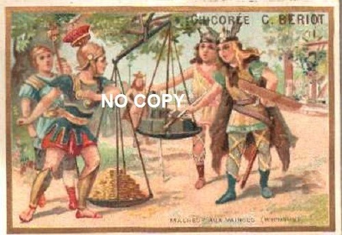 Chromo découpis belle - la,