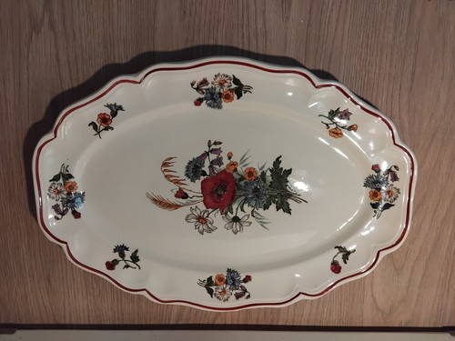 Plat ovale faience de - en,