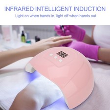 54W USB Intelligent LED UV Gel Lamp Curing Machine Nail Polish Dryer Manicure