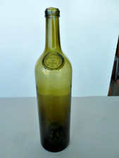 ANCIENNE BOUTEILLE SOUFFLEE AVEC CACHET SCEAU A CHAUD " BITTER SECRESTAT "